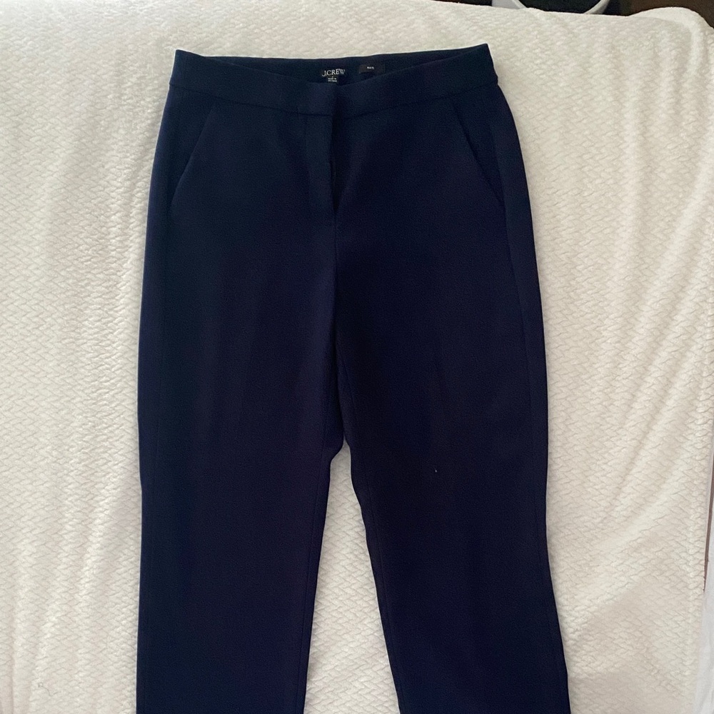 J. Crew Straight-Leg Pants in Navy